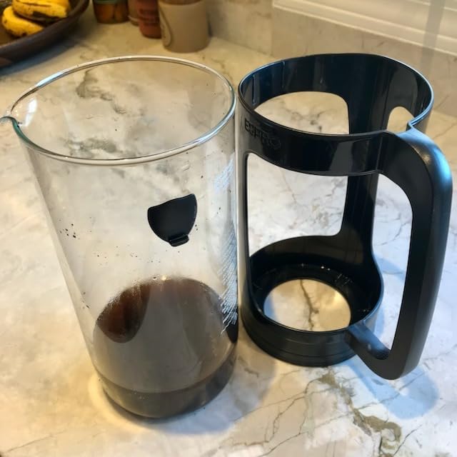 ESPRO P3 French Press Coffee Maker, 32oz, Black, Double Micro Filter Press | Grit-Free Coffee Press, Thicker Borosilicate Heat Resistant Glass french press, Tea Press, Easy Coffee Brewer customer photo 2