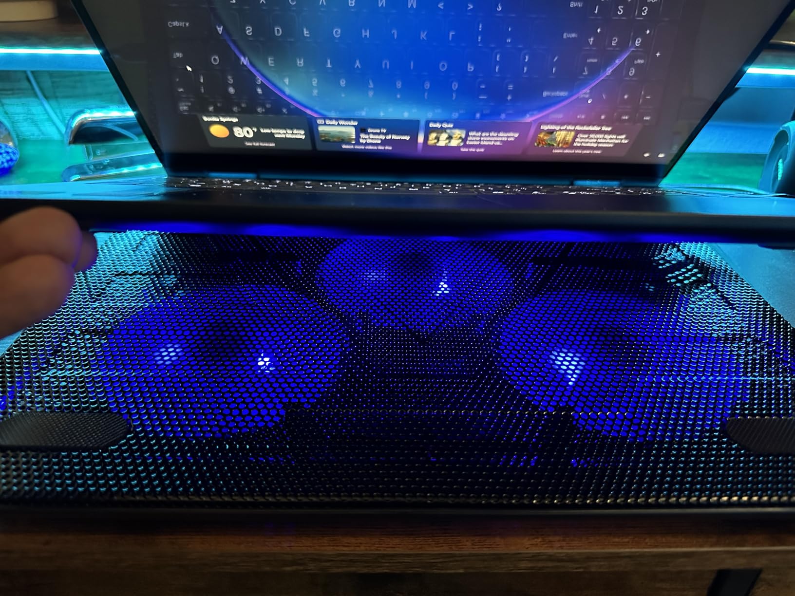 TECKNET Laptop Cooling Pad, Portable Slim Laptop Cooler for 12