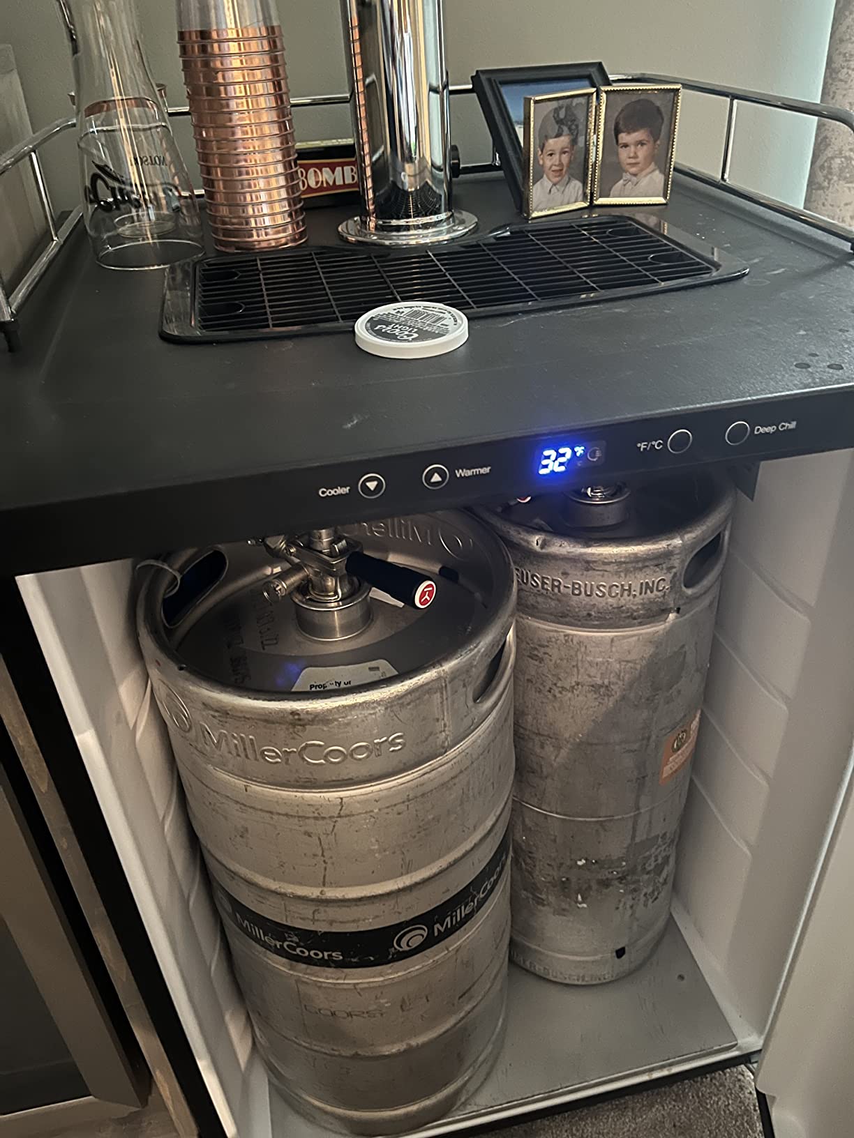 Kegco HBK309S-2 Home Brew Keg Dispenser, Stainless Steel, 2 Tap customer photo 2