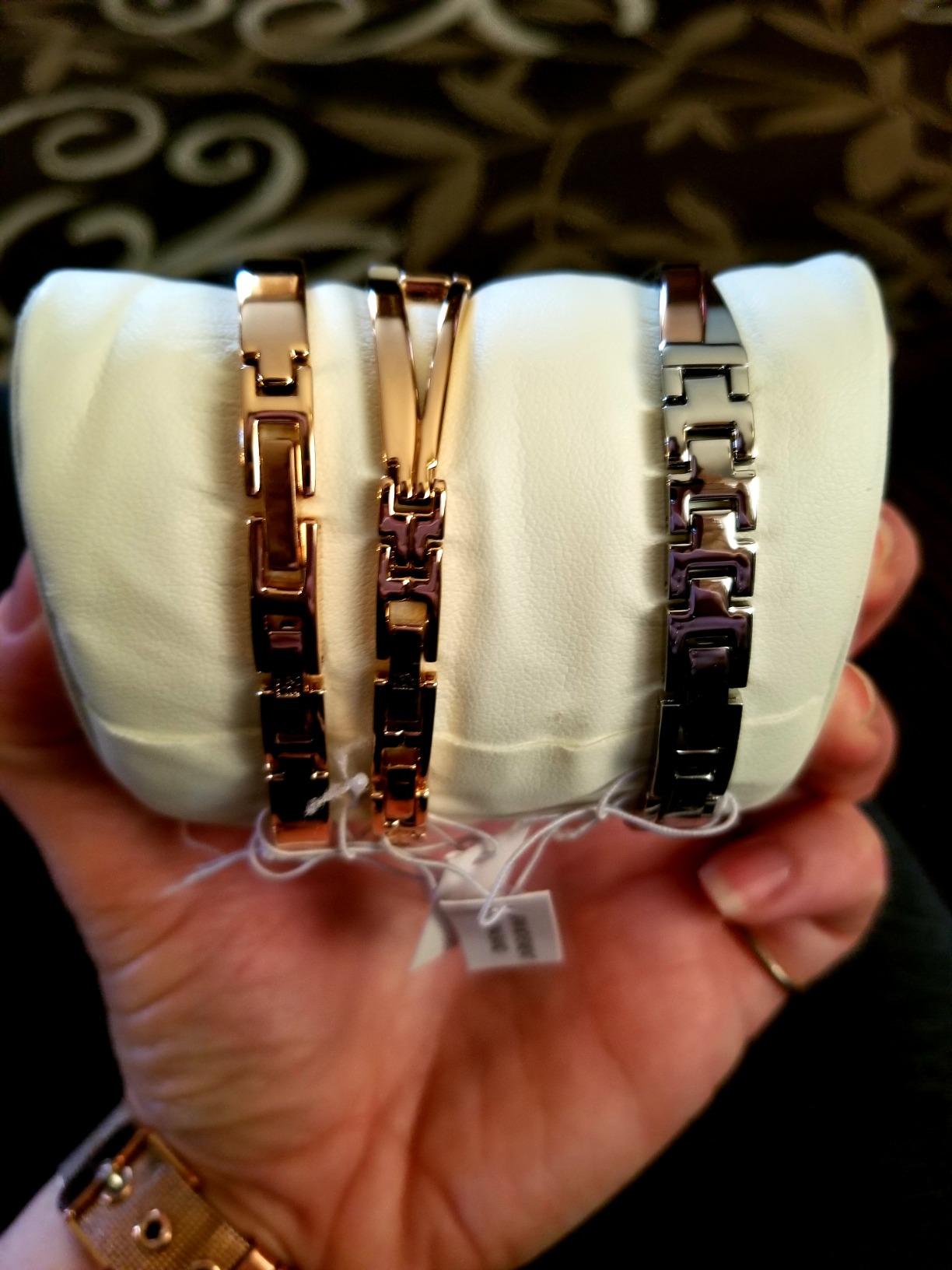 Anne Klein Women's Premium Crystal Accented Bangle Watch Set, AK/2245 customer photo 1