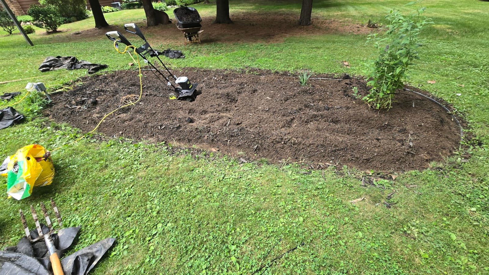 Sun Joe Corded Electric Garden Tiller & Cultivator with Steel Tines, 16