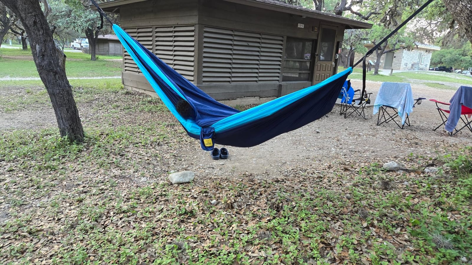 Wise Owl Outfitters Hammock for Camping Double Hammocks Gear for The Outdoors Backpacking Survival or Travel - Portable Lightweight Parachute Nylon DO Navy & Lt Blue customer photo 2