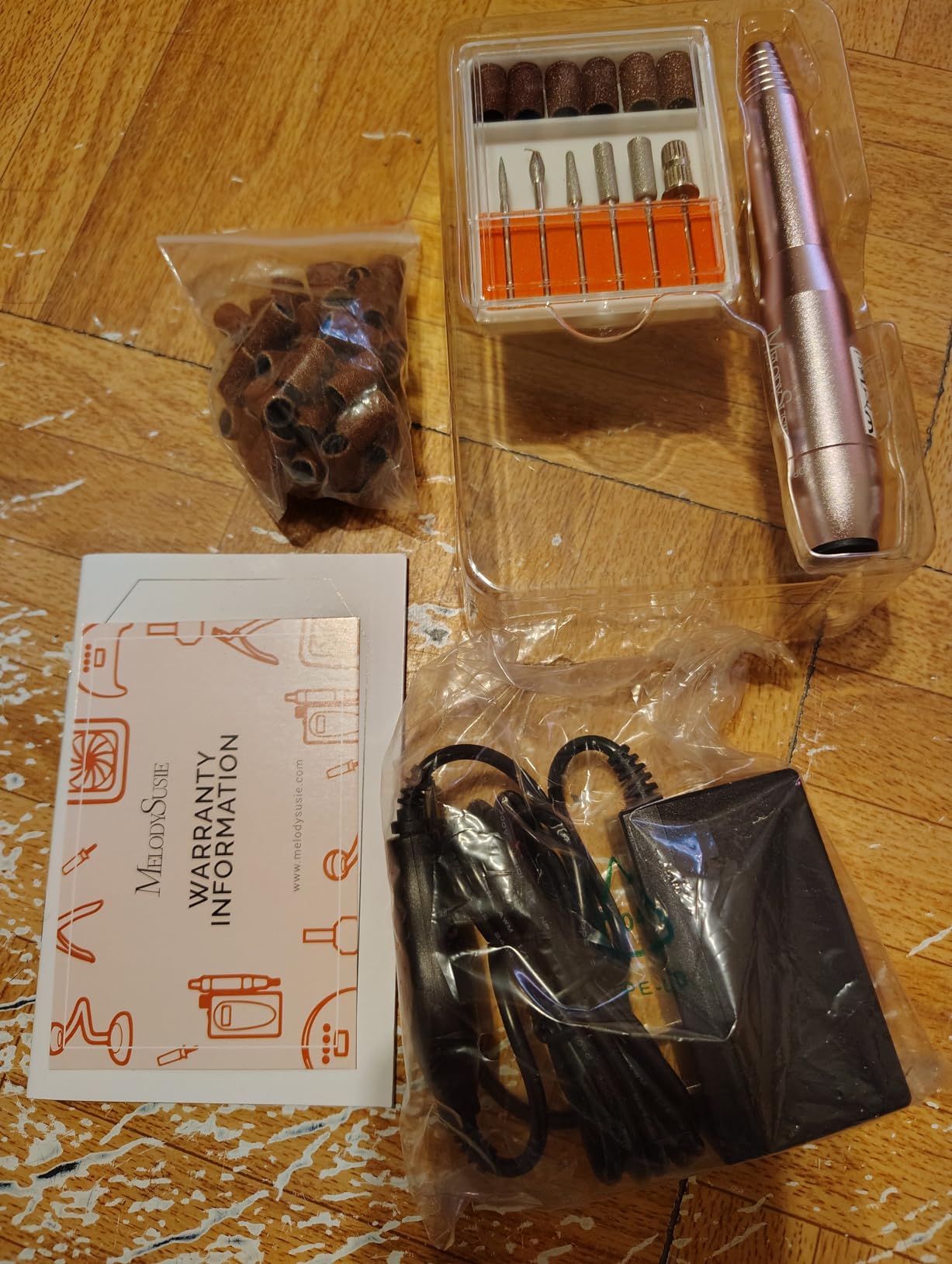 MelodySusie PC120B Pen Nail Drill with Compact AC Adapter Kit | 20000RPM, For cuticle care, shaping, polishing and gel removal in beginner-friendly home routines customer photo 2