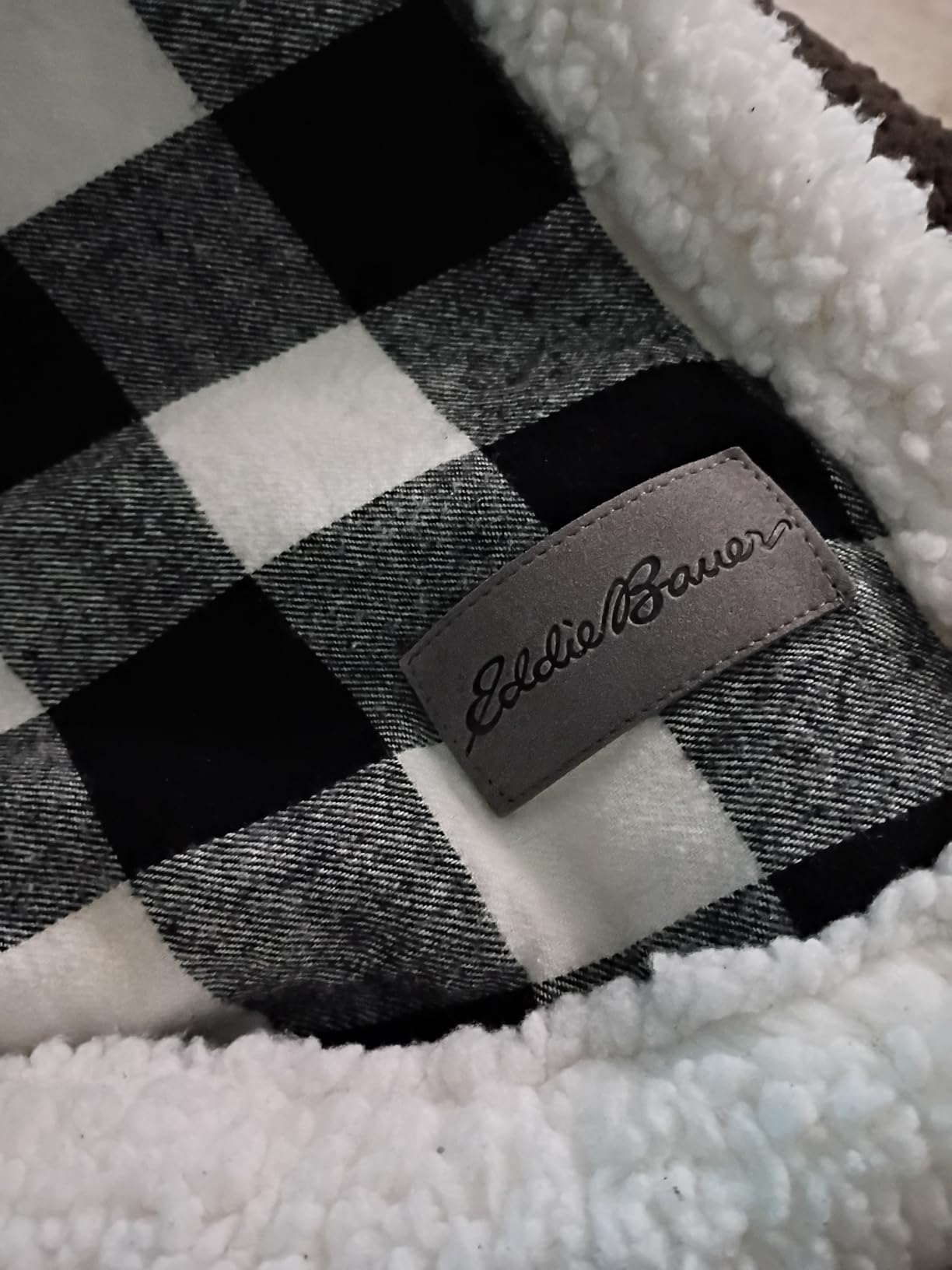 Eddie Bauer - Sherpa Throw Blanket for Couch 50x60 - Ultra Soft Reversible Fleece & Plush Sherpa Blanket, Warm Cozy Plaid Throw Blanket for Sofa, Bed, Living Room, Cabin Decor customer photo 1