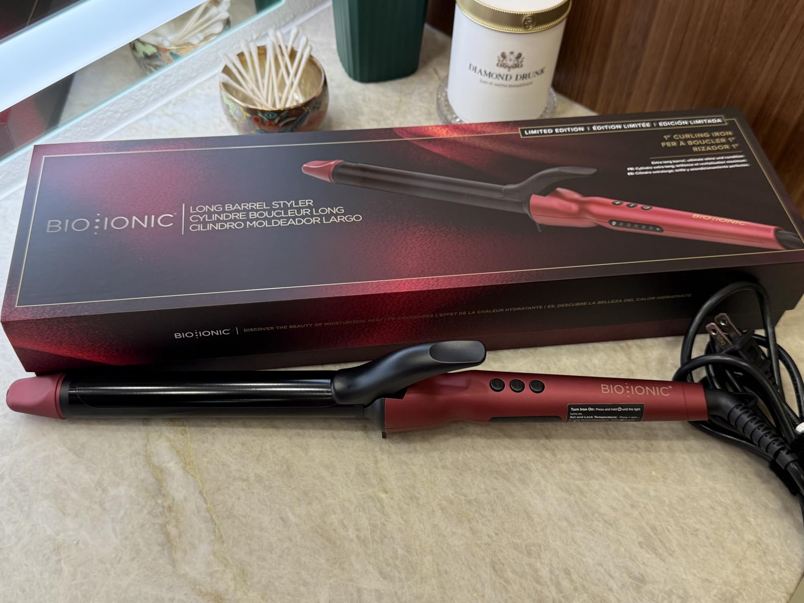 Bio Ionic Long Barrel Curling Iron with Moisture Heat Technology & NanoIonic MX Versatile Curling Wand - Multiple Barrel Sizes for Tight, Classic, Loose & Soft Curls customer photo 2