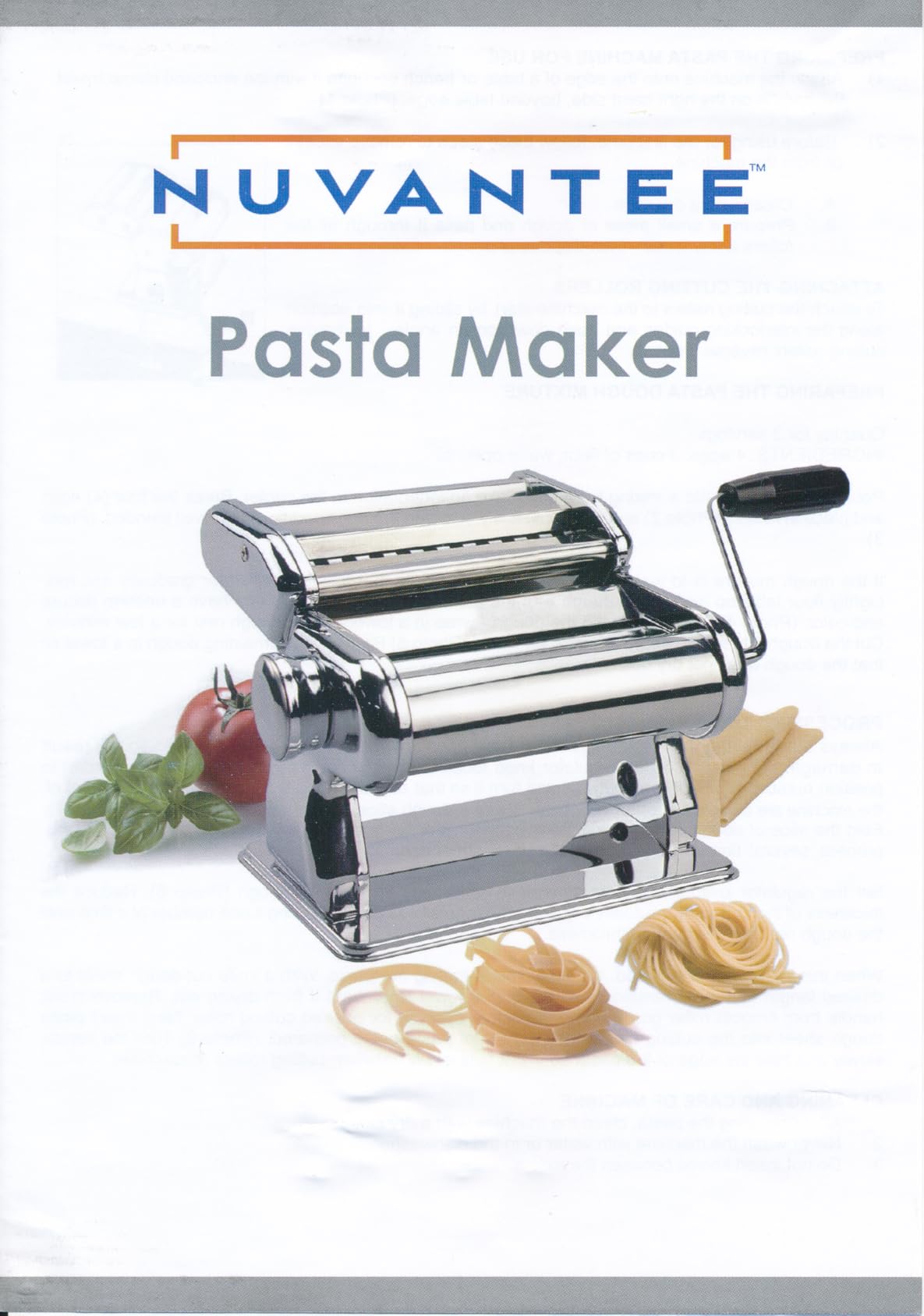 Nuvantee Pasta Maker with Adjustable Thickness Settings - 3 in 1 Noodle Maker with Rollers & 2 Width Cutters for Fresh Spaghetti, Fettuccini, Lasagna, Dumplings & More customer photo 2