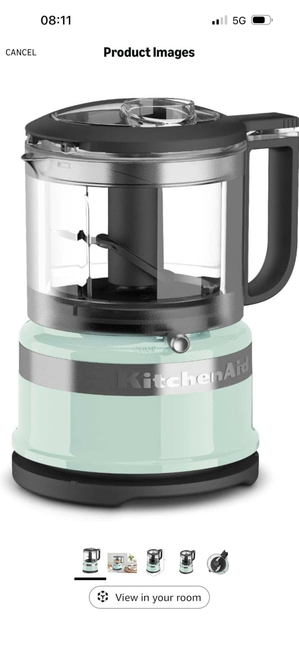 KitchenAid 3.5 Cup Food Chopper, KFC3516IC, Ice Blue | Dishwasher-safe Work Bowl, Stainless Steel Multi-Purpose Blade, 2 Speeds Plus Pulse, Easy Cord Wrap customer photo 2