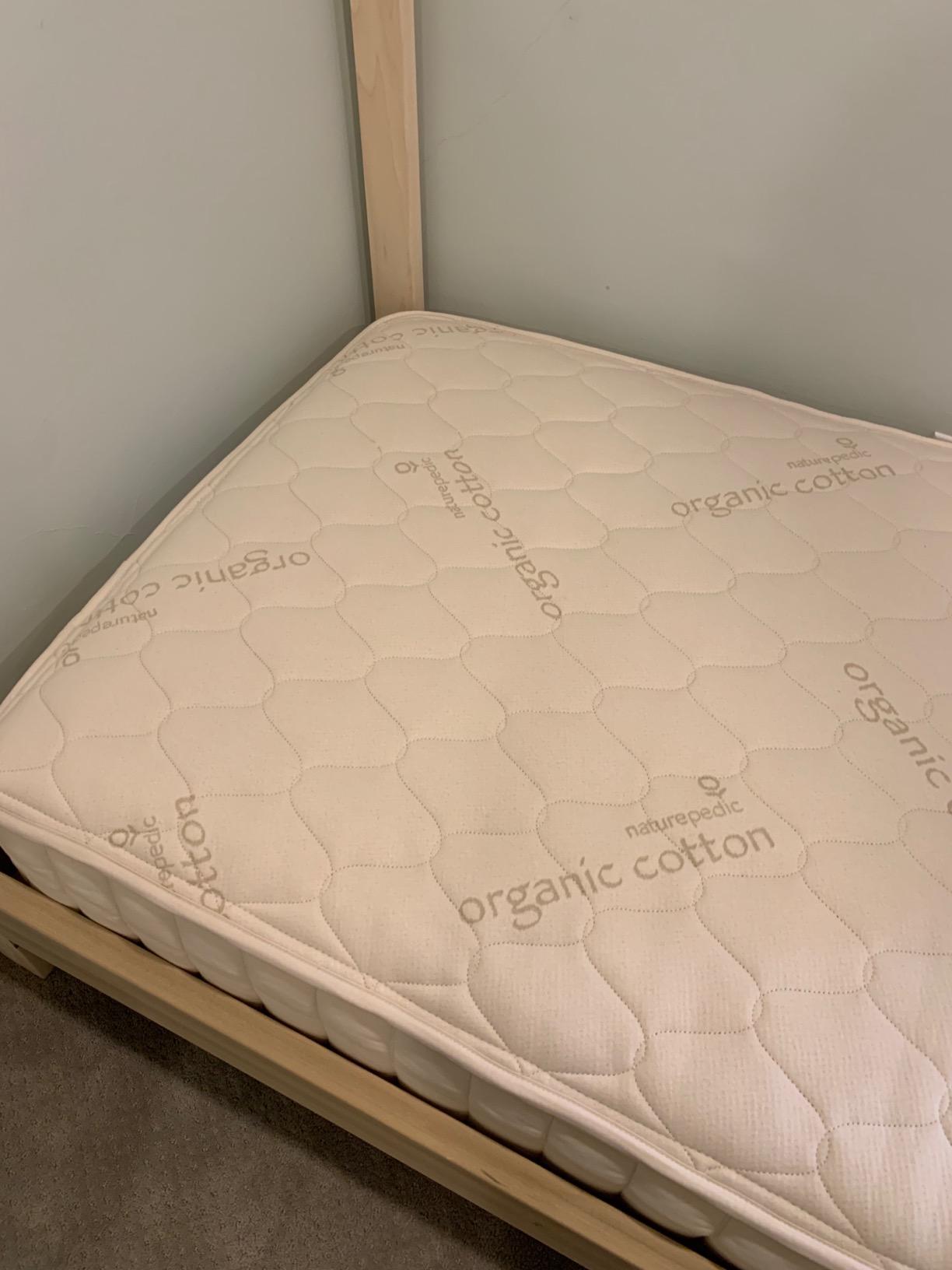 Naturepedic Verse Organic Kids Mattress - Full Firm With Encased Coil Layers - Quilted Sides - Universal Comfort for Trundle and Bunk Beds customer photo 1