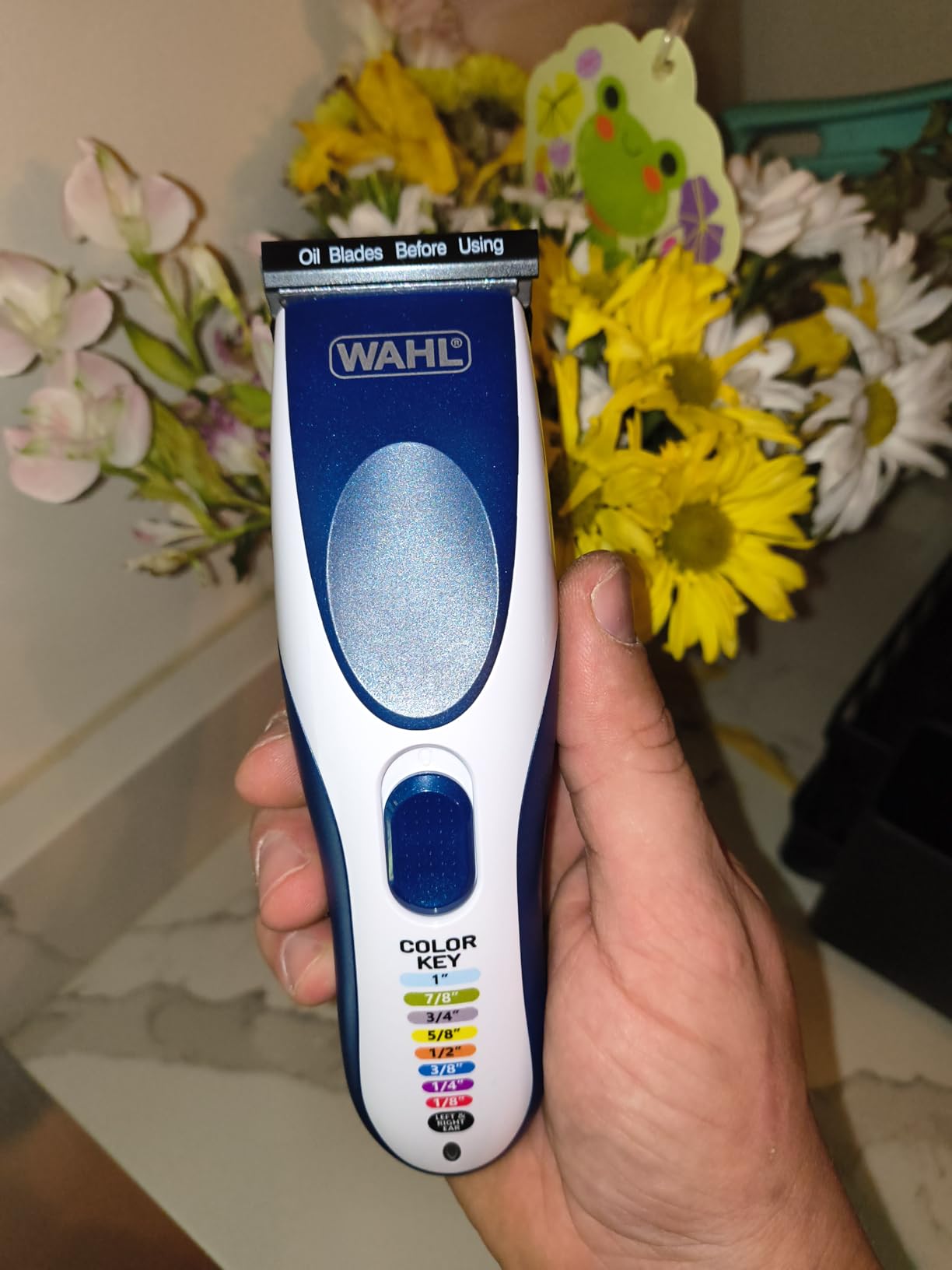 Wahl Color Pro Cordless Rechargeable Hair Clipper & Trimmer, Color Guards | Cordless At-Home Haircuts For Men, Women & Children With Easy Match Color Coded Guide Combs - Model 9649P customer photo 1