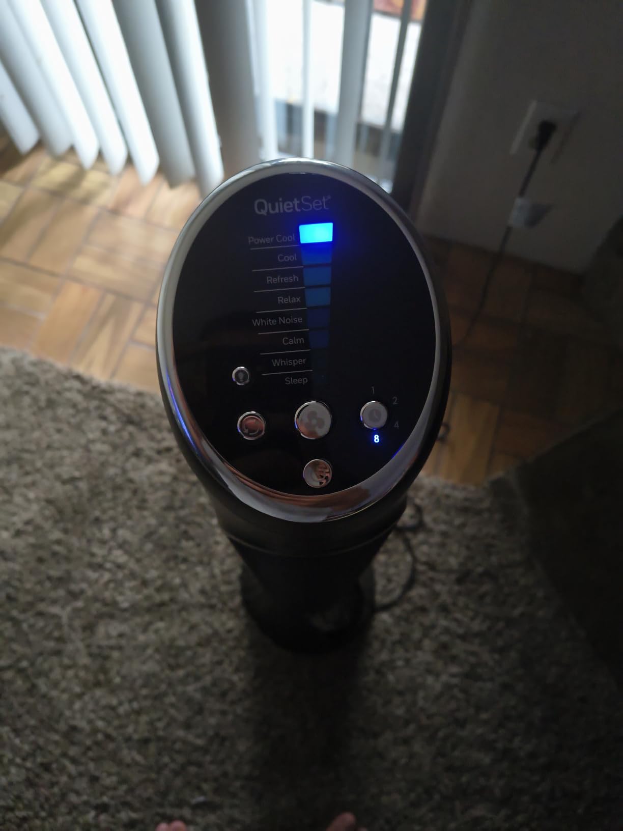 Honeywell QuietSet Whole Room Oscillating Tower Fan with Remote, White, HYF260 customer photo 1