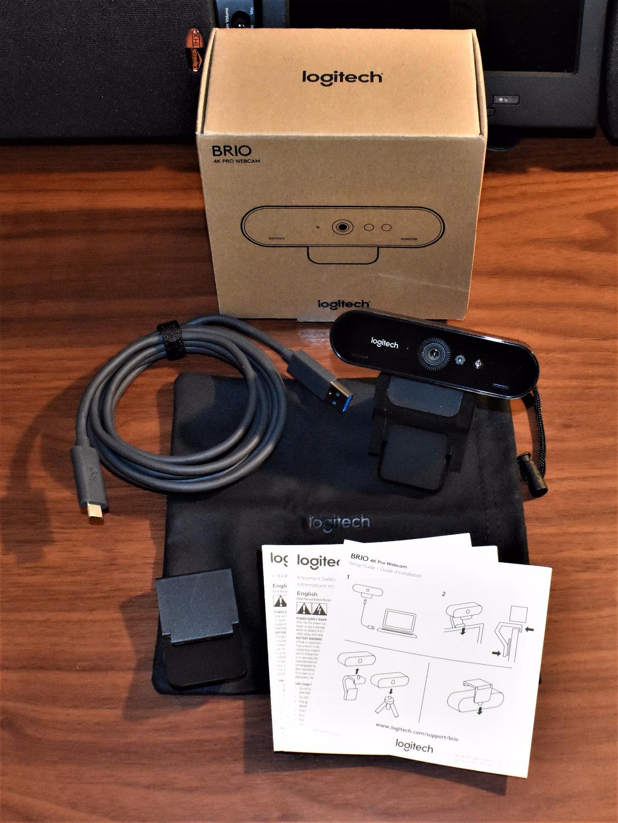 Logitech 4k Webcam - Ultra HD with glass lens, auto light correction, wide view, works with Windows Hello customer photo 1