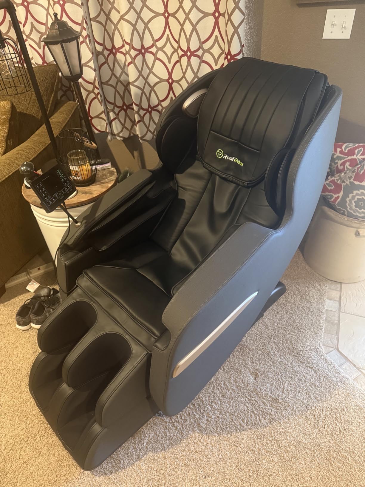 Real Relax 2026 Upgraded 2D SL-Track Massage Chair,Recliner Full Body Zero Gravity with 8 Auto Modes and Upgraded LCD Screen,Added Voice Broadcast,Headrest Cushion,Child Lock and Pause Button,Black customer photo 2