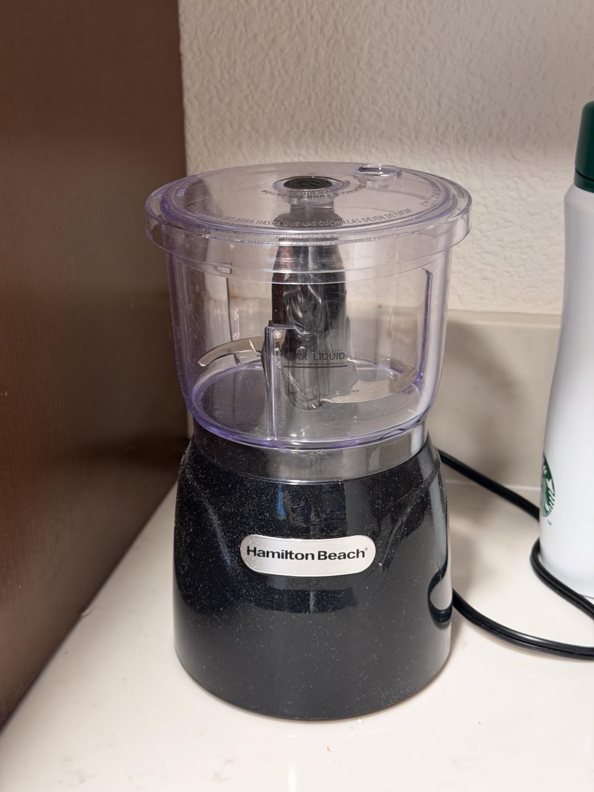 Hamilton Beach 3 Cup Electric Vegetable Chopper & Mini Food Processor | Simple Stack & Press Design | 350 Watts & Stainless Steel Blades For Dicing, Mincing & Puree | Dishwasher Safe | Black customer photo 1