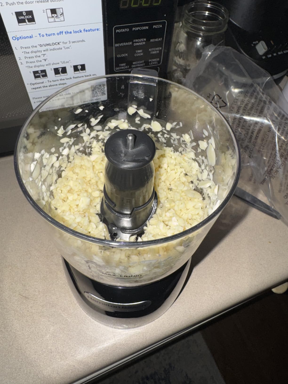 Hamilton Beach 3 Cup Electric Vegetable Chopper & Mini Food Processor | Simple Stack & Press Design | 350 Watts & Stainless Steel Blades For Dicing, Mincing & Puree | Dishwasher Safe | Black customer photo 2