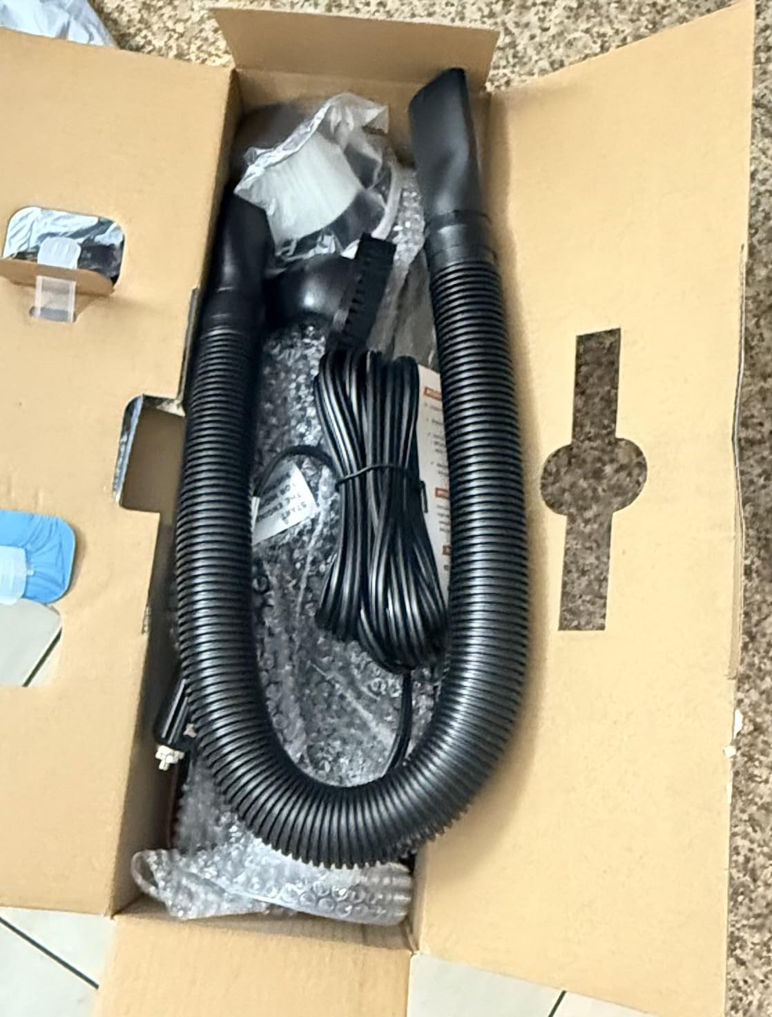 THISWORX Car Vacuum Cleaner - Portable, High Power, Handheld Vacuums w/ 3 Attachments, 16 Ft Cord & Bag - 12v, Auto Accessories Kit for Interior Detailing - Black customer photo 2