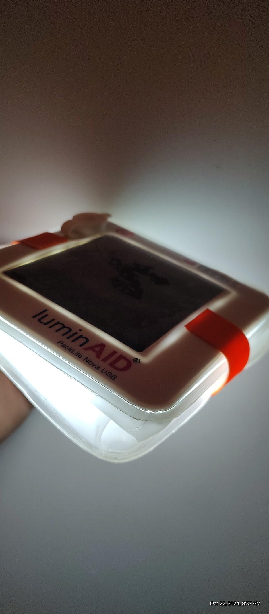LuminAID Solar Camping Lantern - Inflatable LED Lamp Perfect for Camping, Hiking, Travel and More - Emergency Light for Power Outages, Hurricane, Survival Kits - As Seen on Shark Tank customer photo 1