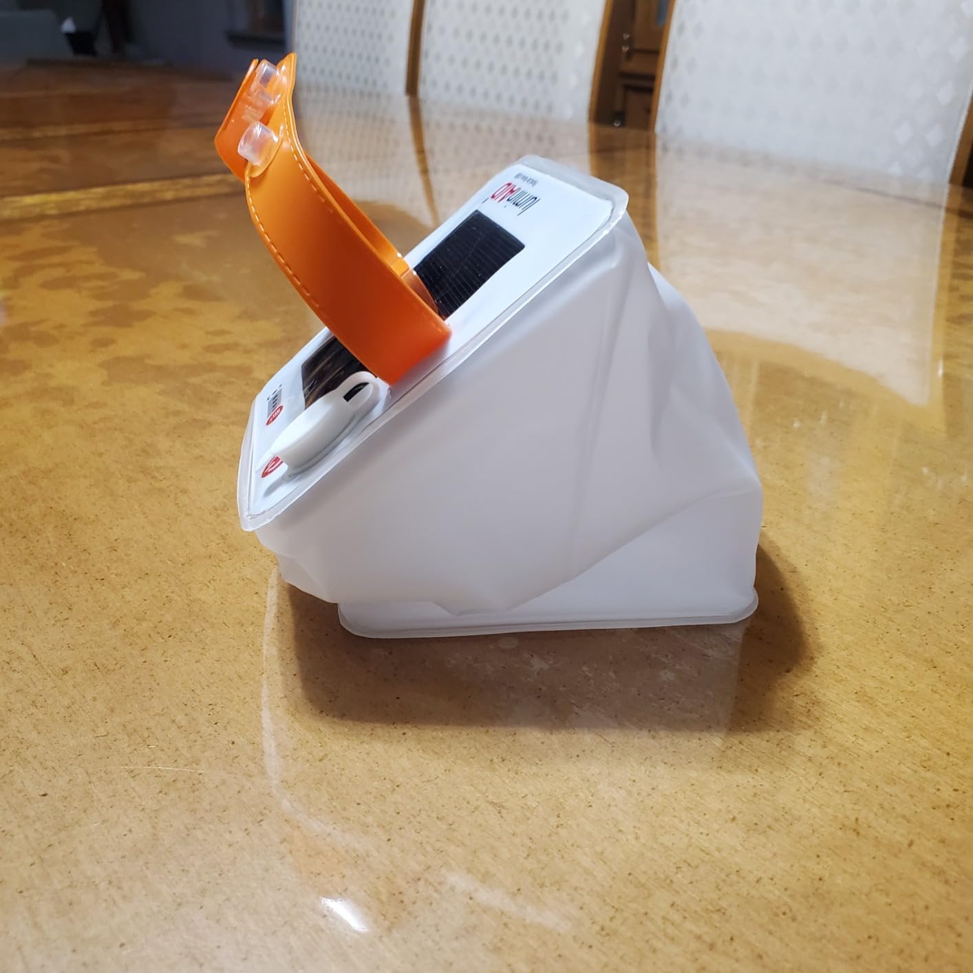 LuminAID Solar Camping Lantern - Inflatable LED Lamp Perfect for Camping, Hiking, Travel and More - Emergency Light for Power Outages, Hurricane, Survival Kits - As Seen on Shark Tank customer photo 2