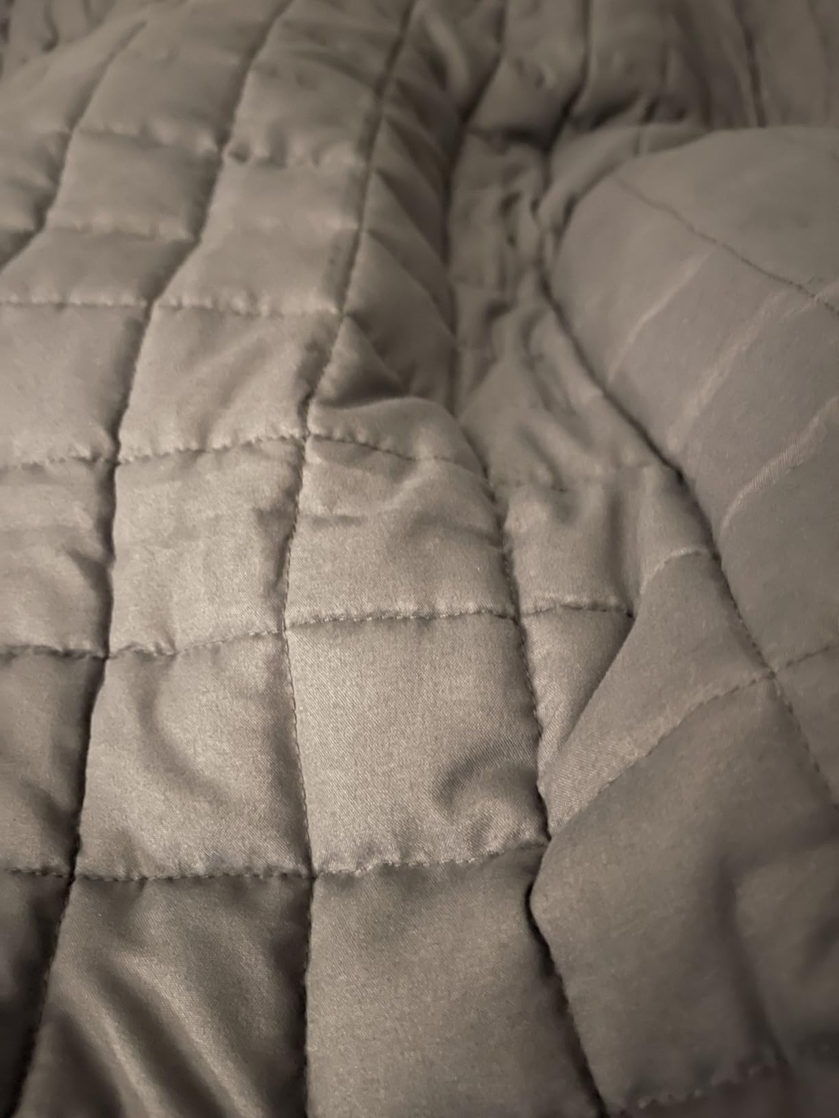 YnM 15lbs Weighted Blanket for Adults, Heavy Bed Throw Blanket with Cooling Glass Beads for All Season Use, Ideal for ~140lbs (48x72 Inches, Twin/Full, Dark Grey) customer photo 1