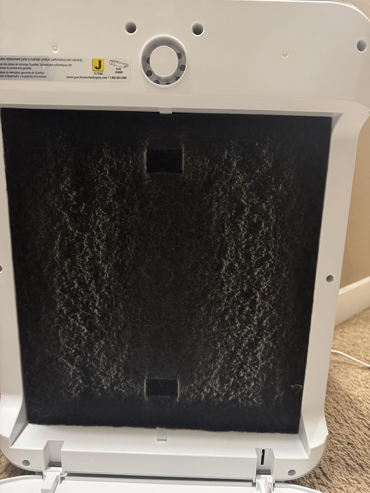 GermGuardian HEPA Air Purifier for Home, Large Rooms up to 1760 Sq. Ft. with HEPA Air Filter & UV-C Light, Zero Ozone Verified, AC5900WCA, White customer photo 1