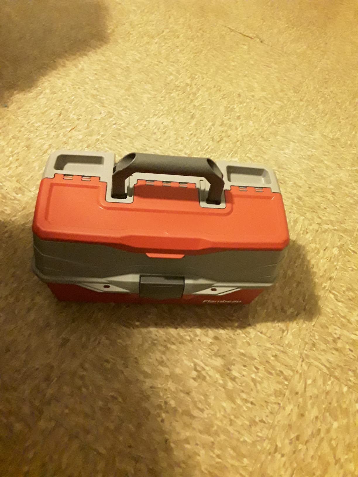 Flambeau Outdoors 6383TB 3-Tray Tackle Box - Classic Fishing Lure Storage Organizer, Large Portable Tackle Box, 32 Tray Compartments, Red/Gray customer photo 1