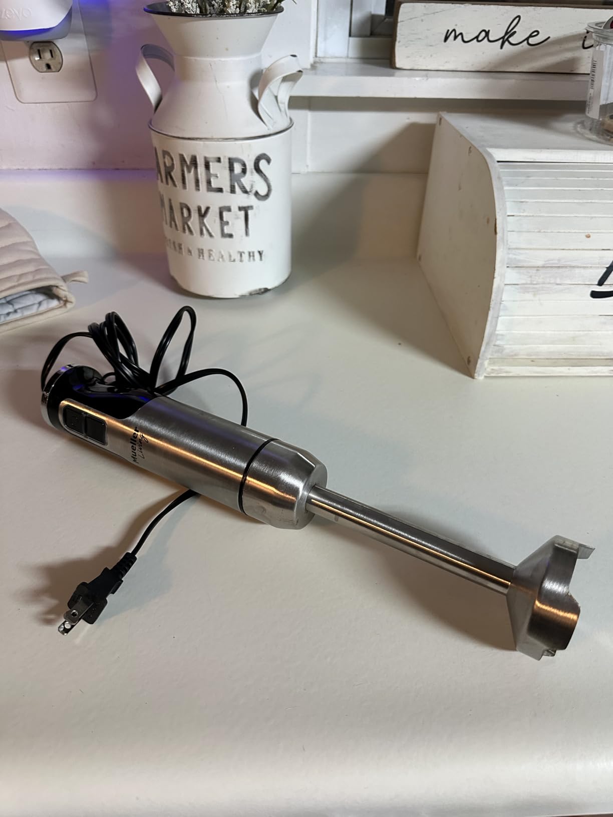 MuellerLiving Ultra-Stick Immersion Hand Blender, 500W Heavy Duty Motor, 8-Speed Turbo Setting customer photo 1