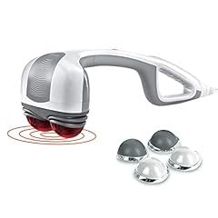 Homedics Back Massager Heated Automatic Percussion Body Massager | with Dual Pivoting Heads, for Back, Body and Neck Massage, Interchangeable Nodes, For Shoulders, Legs and Feet, White customer photo 2