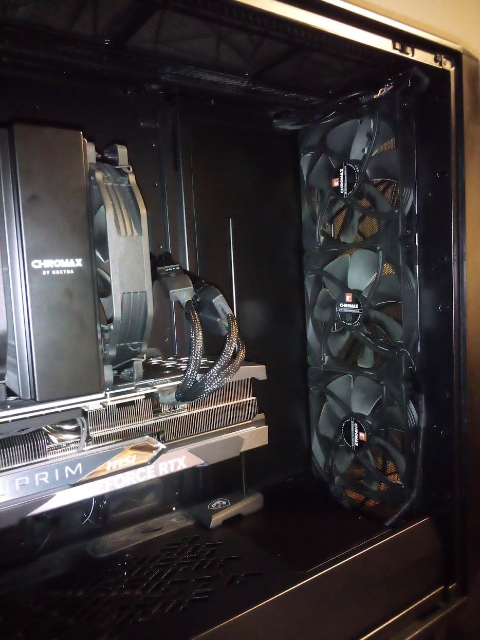 Noctua NF-A14 PWM chromax.Black.swap, Premium Quiet Fan, 4-Pin (140mm, Black) customer photo 2