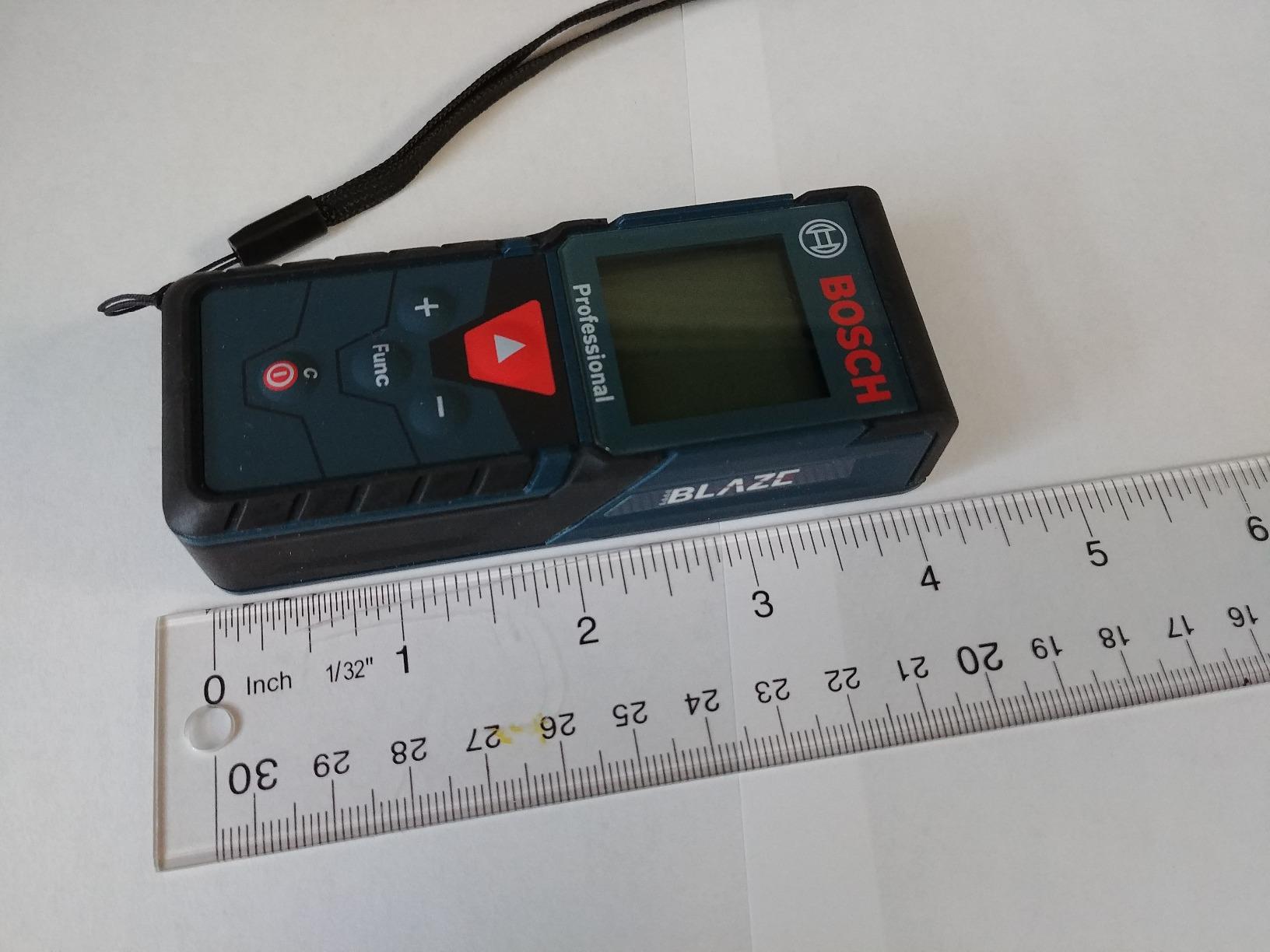 BOSCH GLM165-40 Blaze Pro 165 Ft. Laser Measure, Distance Measuring Laser, Backlit display, area and volume calculations, indirect measurement customer photo 1