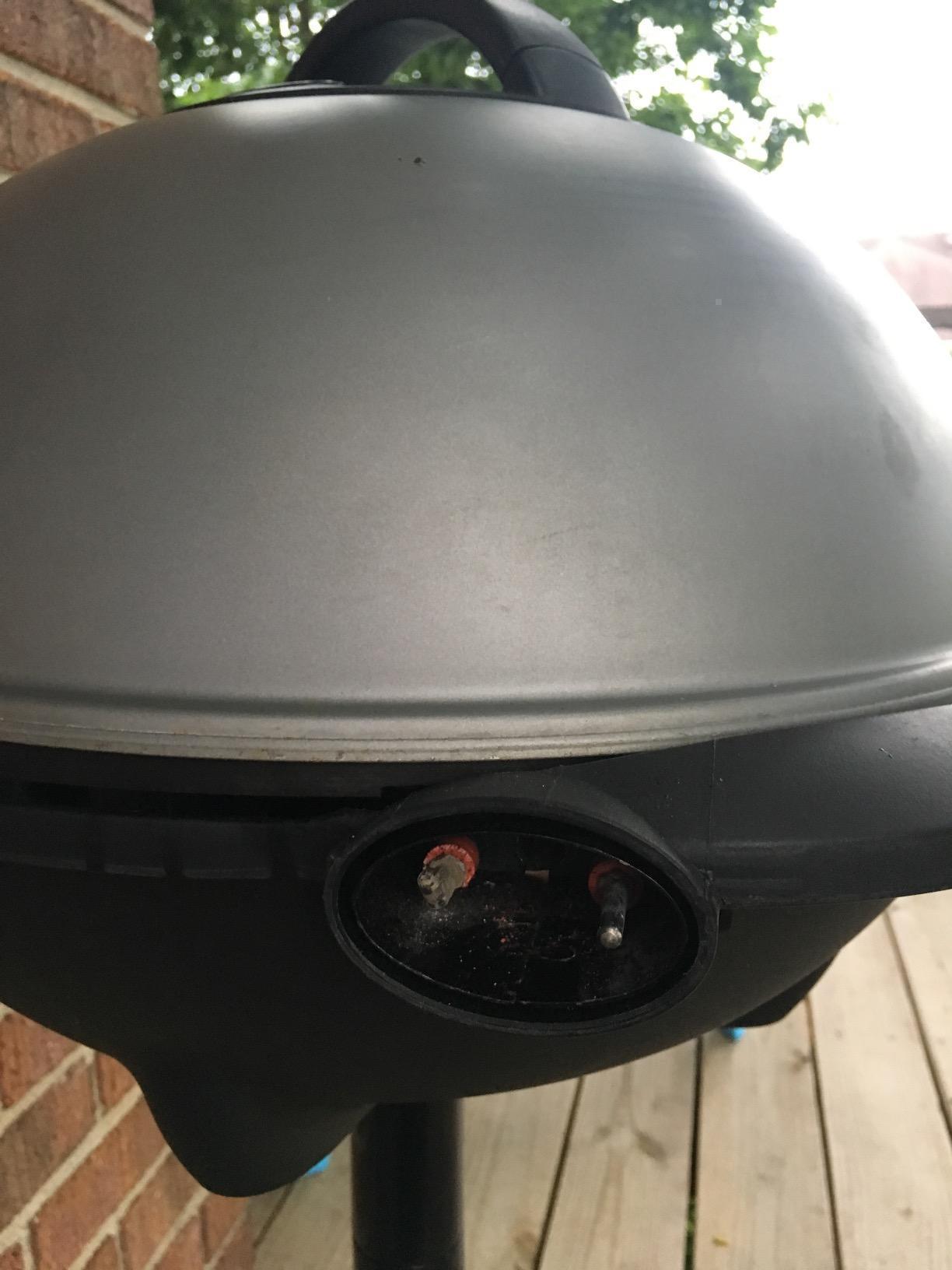 George Foreman Indoor/Outdoor Electric Patio Grill, Apartment Approved, 15-Serving, Removable Stand, Black customer photo 1