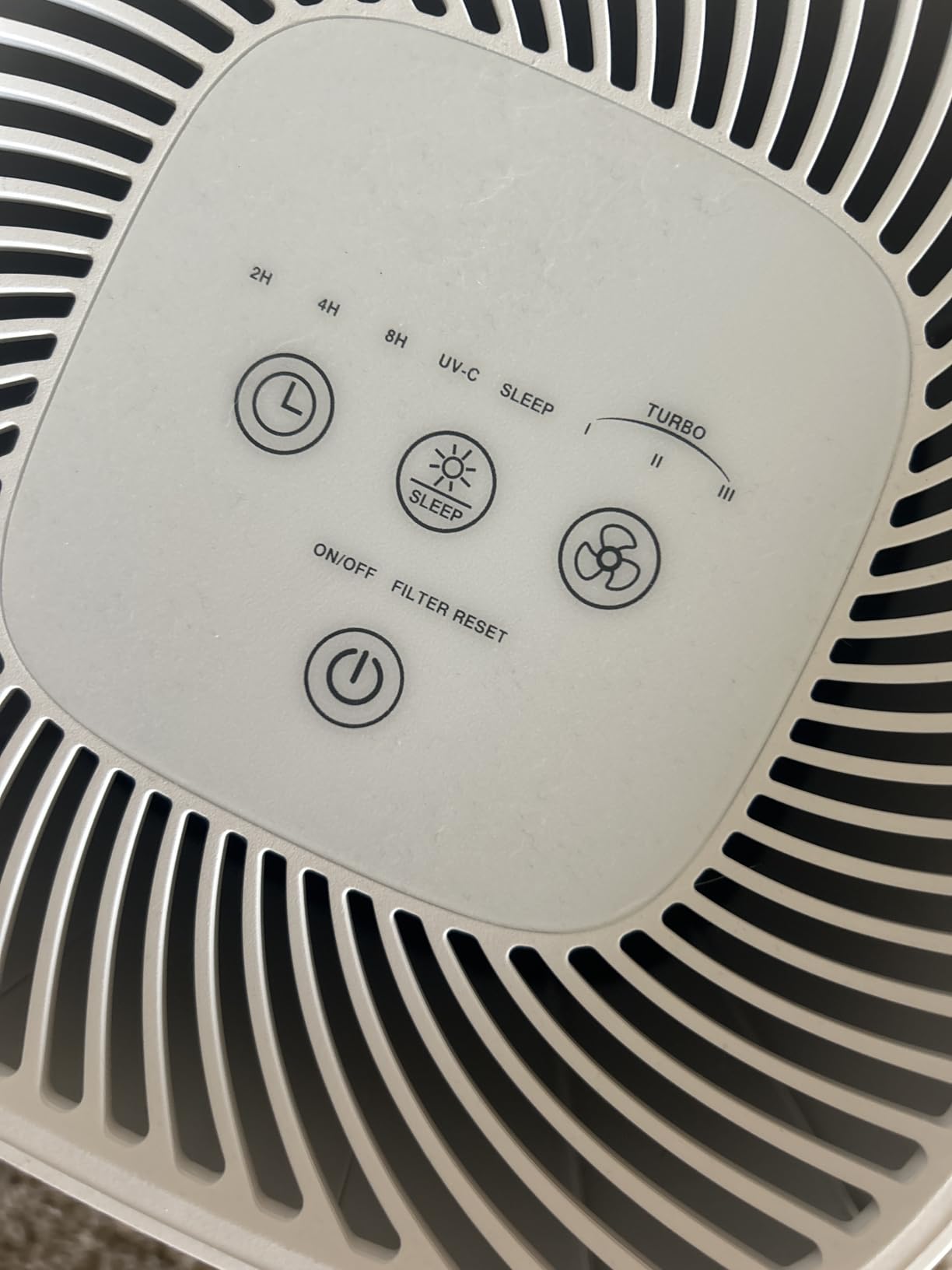 Crane Air Purifier with True HEPA Filter, UV Light, 250 Sq Feet Coverage, Timer Function, Sleep Mode, Washable Particle Filter, EE-5067 customer photo 2