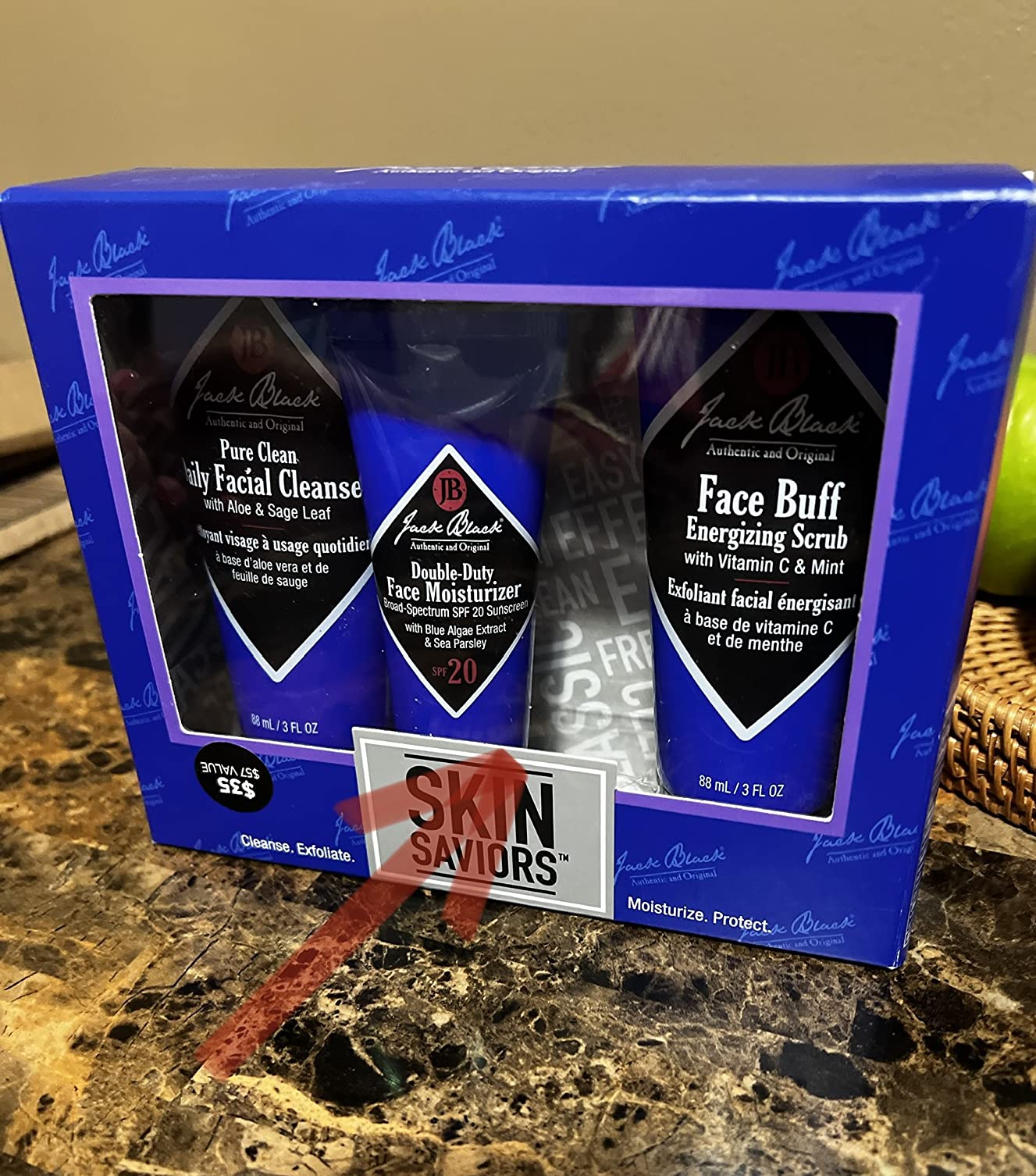 Jack Black Men's Skincare Kit, Men's Gift Set, Travel-Ready customer photo 1