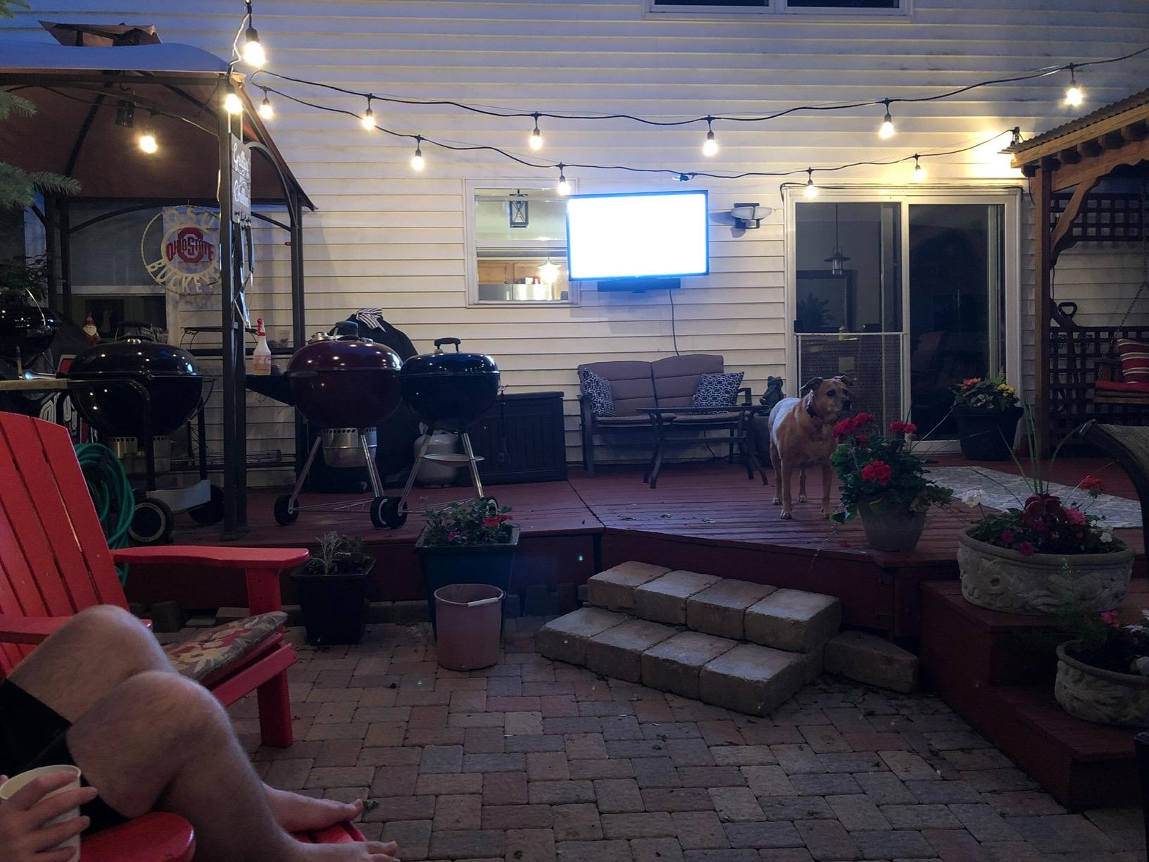 SunBrite SE 43-inch Partial Sun Outdoor TV | 4K Ultra HD LED Weatherproof Television - Includes Speaker bar (SB-SE-43-4K-BL) customer photo 1