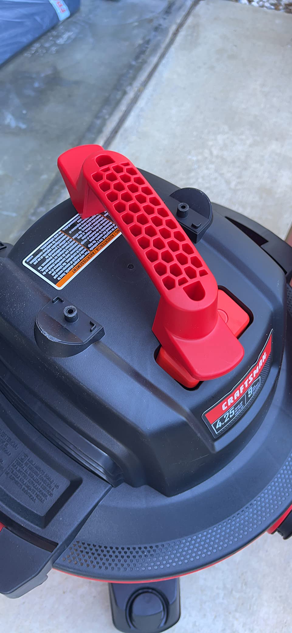 CRAFTSMAN CMXEVBE17590 9 Gallon 4.25 Peak HP Wet Dry Shop Vacuum customer photo 2