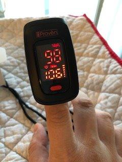 iProven Pulse Oximeter Fingertip for Oxygen Saturation & Respiratory Rate | Pulse Rate and Blood Oxygen Saturation Monitor, Finger Oximeter O2 Monitor, Batteries, Case & Lanyard Included customer photo 1