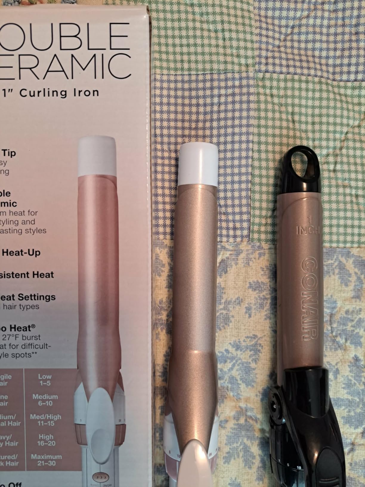 Conair Curling Iron, Double Ceramic, 1
