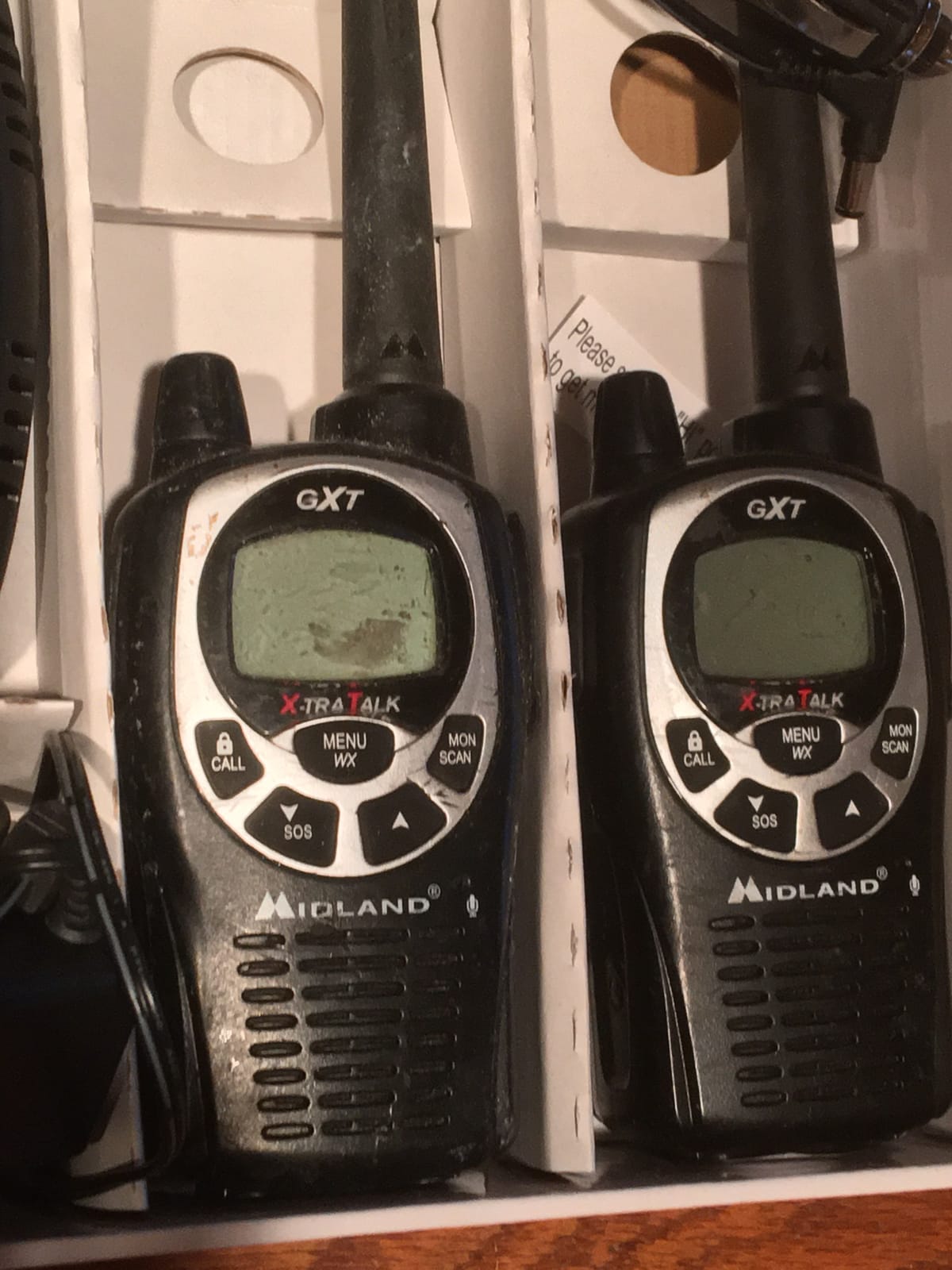 Midland GXT1000X3VP4 GMRS Two-Way Radio (50-Channel, Long Range, 142 Privacy Codes, SOS, NOAA, Rechargeable Nickle Battery, Black/Silver, 3-Pack) customer photo 1