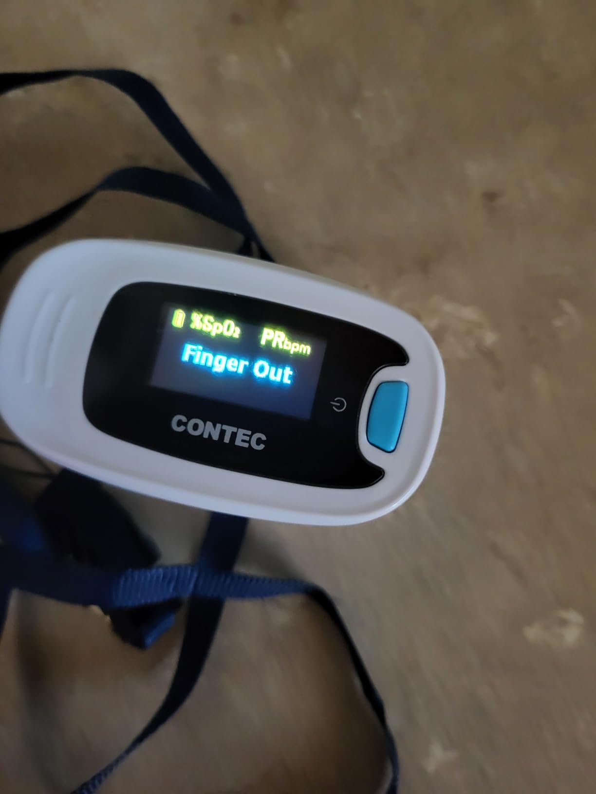 CONTEC Pulse Oximeter, SpO2 & PR Waveform Blood Oxygen Monitor w/Lanyard customer photo 1