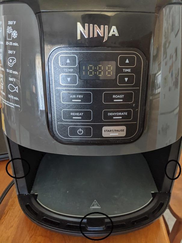 Ninja Air Fryer, 4 Qt Capacity, 4-in-1 Crisp, Roast, Reheat, and Dehydrate, Dishwasher Safe Parts, 105°F-400°F, 1550 Watt, Grey, AF101 customer photo 2