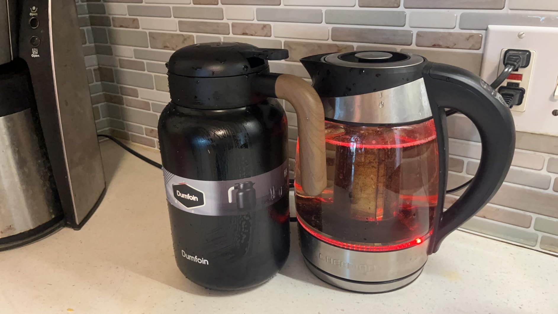 Chefman Electric Kettle with Temperature Control, 5 Presets LED Indicator Lights, Removable Tea Infuser, Glass Tea Kettle & Hot Water Boiler customer photo 2