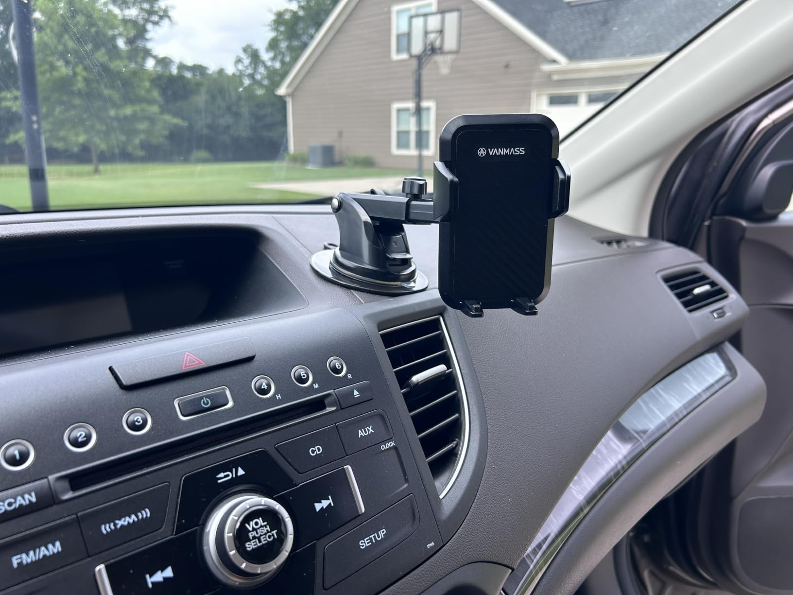 VANMASS 85+LBS Strongest Suction & Military-Grade Ultimate Car Phone Mount | Patent & Safety Certs | Cell Phone Holder for Dash Windshield Vent for iPhone 17 Pro Max, Ink Black customer photo 2