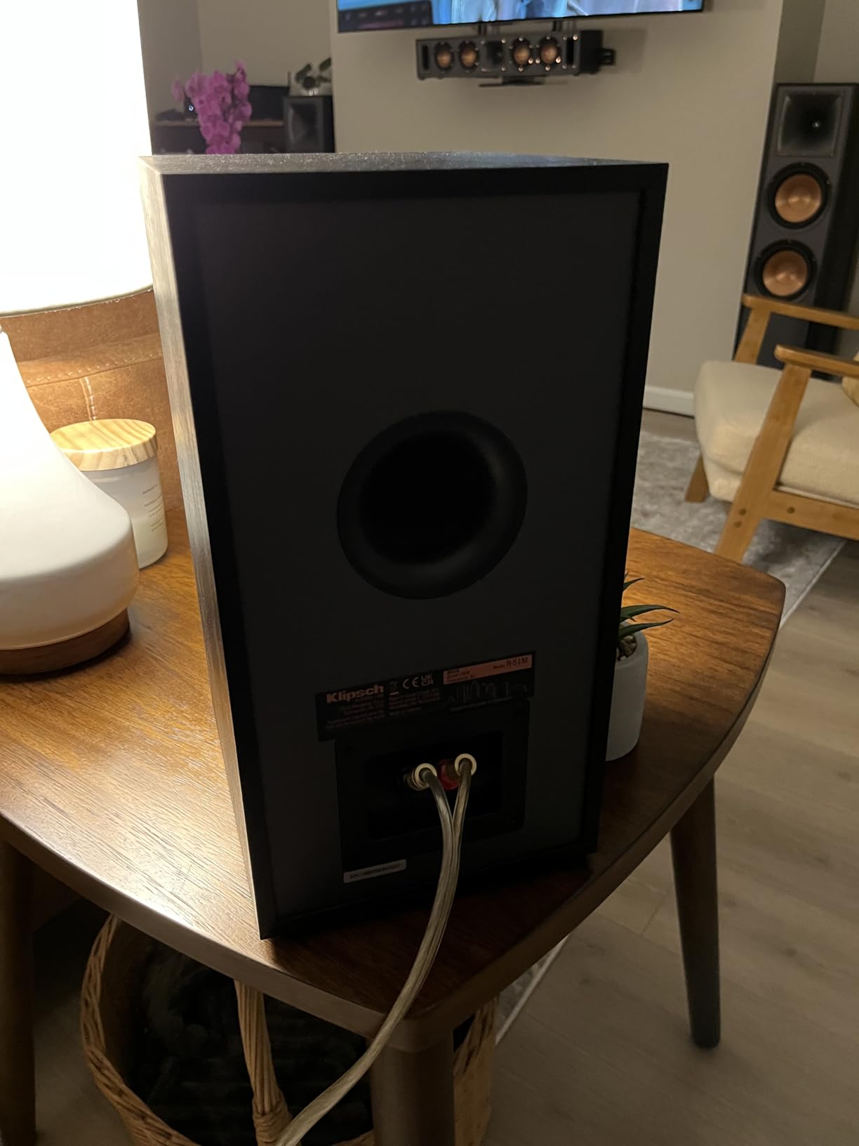 Klipsch R-51M Bookshelf Speaker (Pair), Black customer photo 2