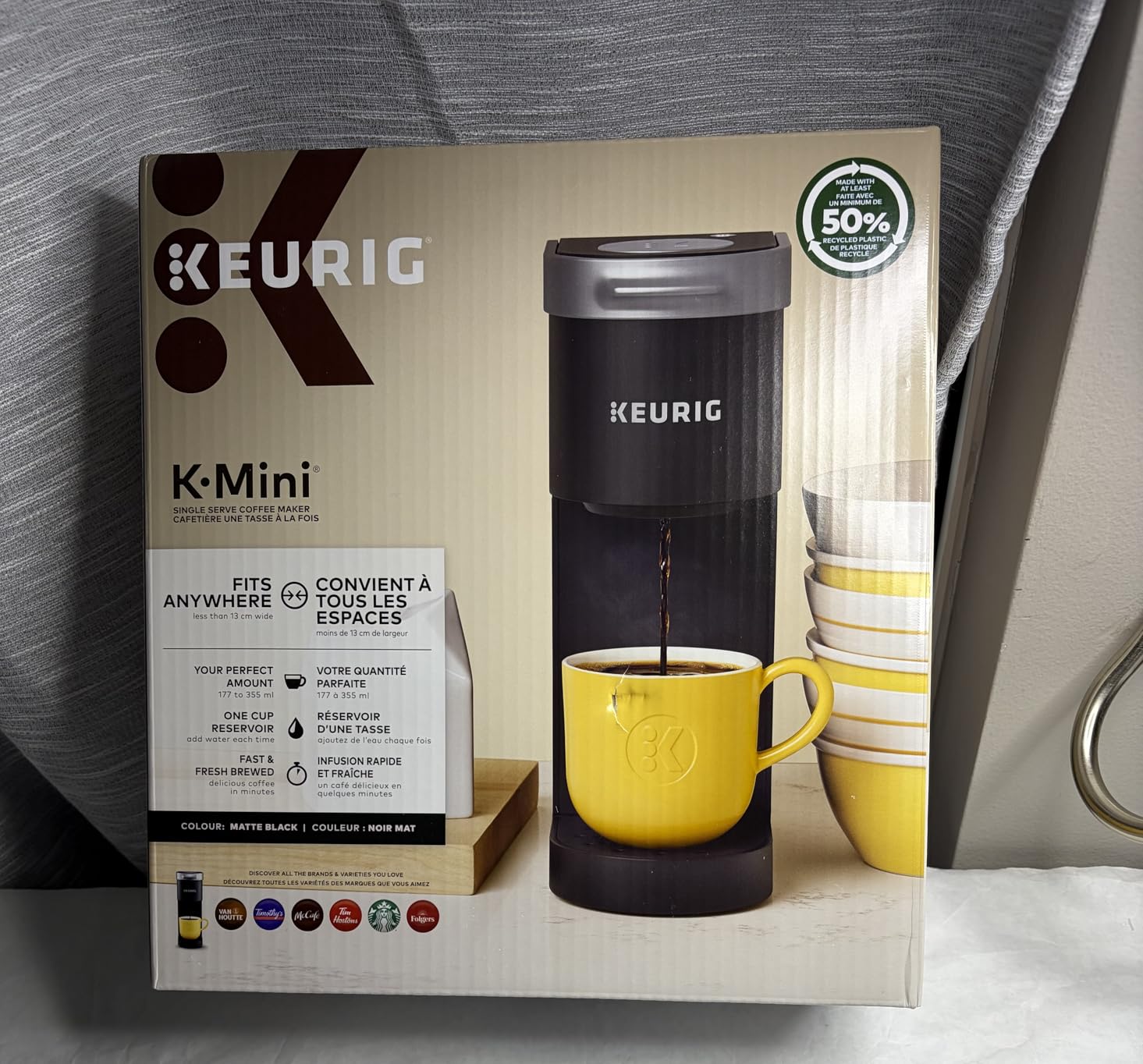 Keurig K-Mini Single Serve K-Cup Pod Coffee Maker, 6 to 12oz Brew size, with Cord Storage, Perfect for Small Spaces, Black customer photo 1