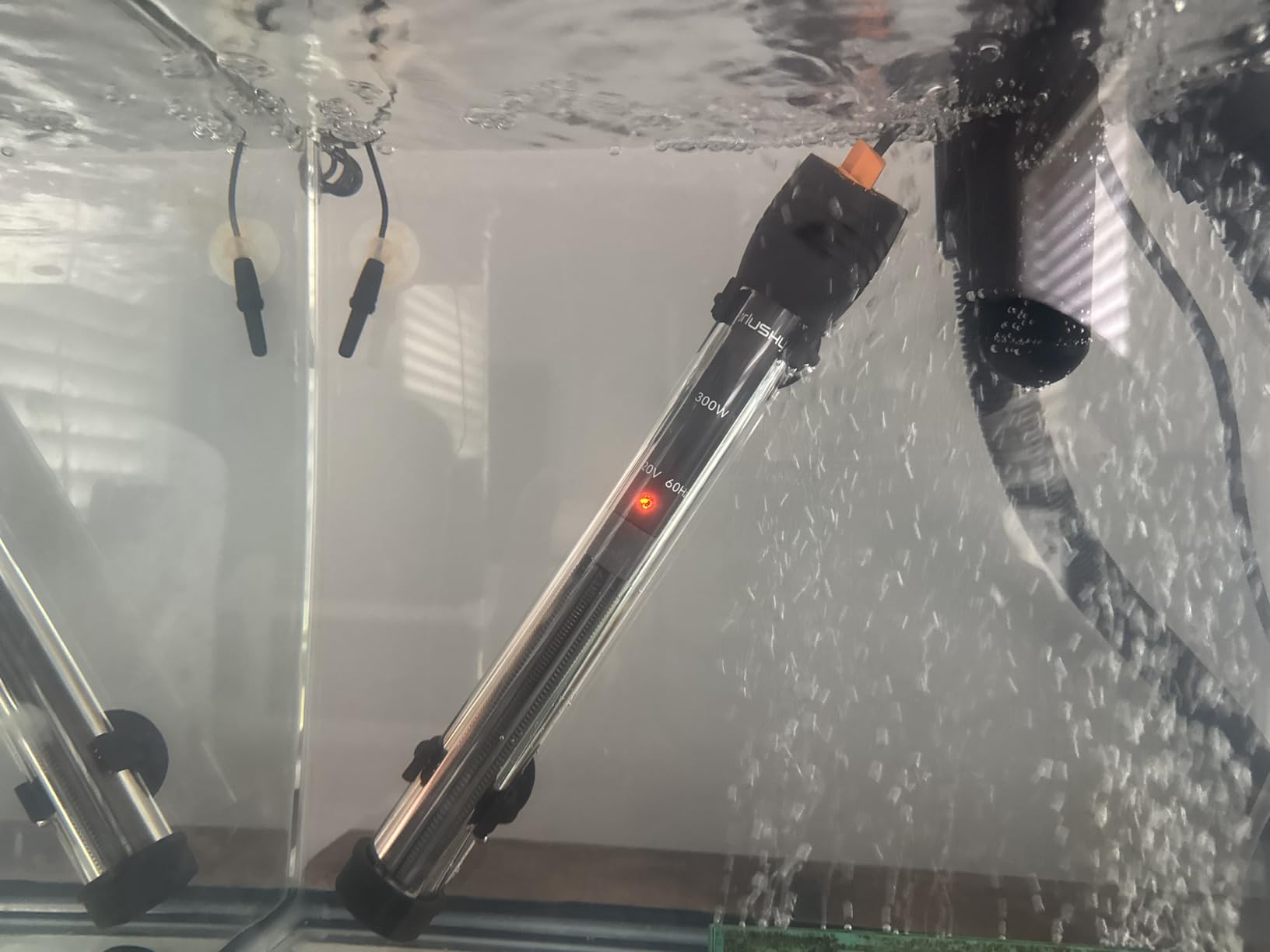 Orlushy Submersible Aquarium Heater, Adjustable Fish Tahk Heater with Free Thermometer Suitable for Marine Saltwater and Freshwater customer photo 2