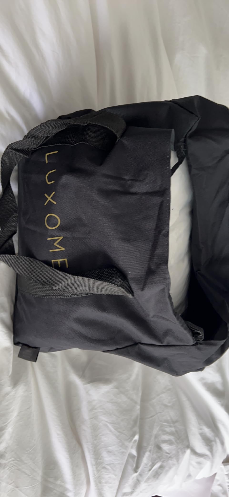 LUXOME Luxury Cooling Weighted Blanket | Includes Removable Cover | 15lbs | 54
