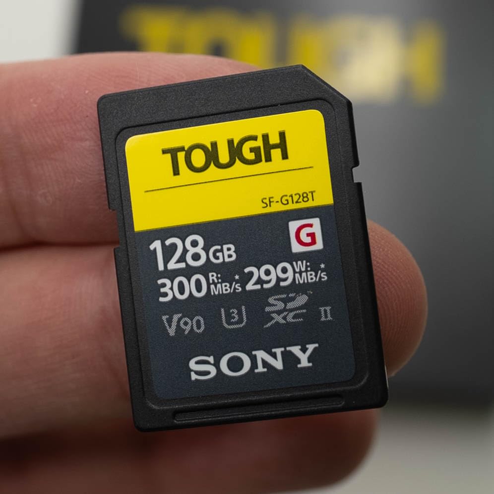 Sony TOUGH-G series SDXC UHS-II Card 128GB, V90, CL10, U3, Max R300MB/S, W299MB/S (SF-G128T/T1) | 300MB/s, 299MB/s, UHS-II, V90, U3 customer photo 2