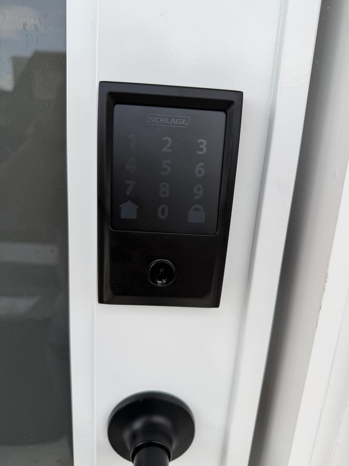 Schlage Encode Smart WiFi Deadbolt Lock with Camelot Trim, Satin Nickel | Keyless entry door lock, Touchscreen keypad, App control, Alexa, Google Home, Ring & Airbnb compatible, Certified security customer photo 2