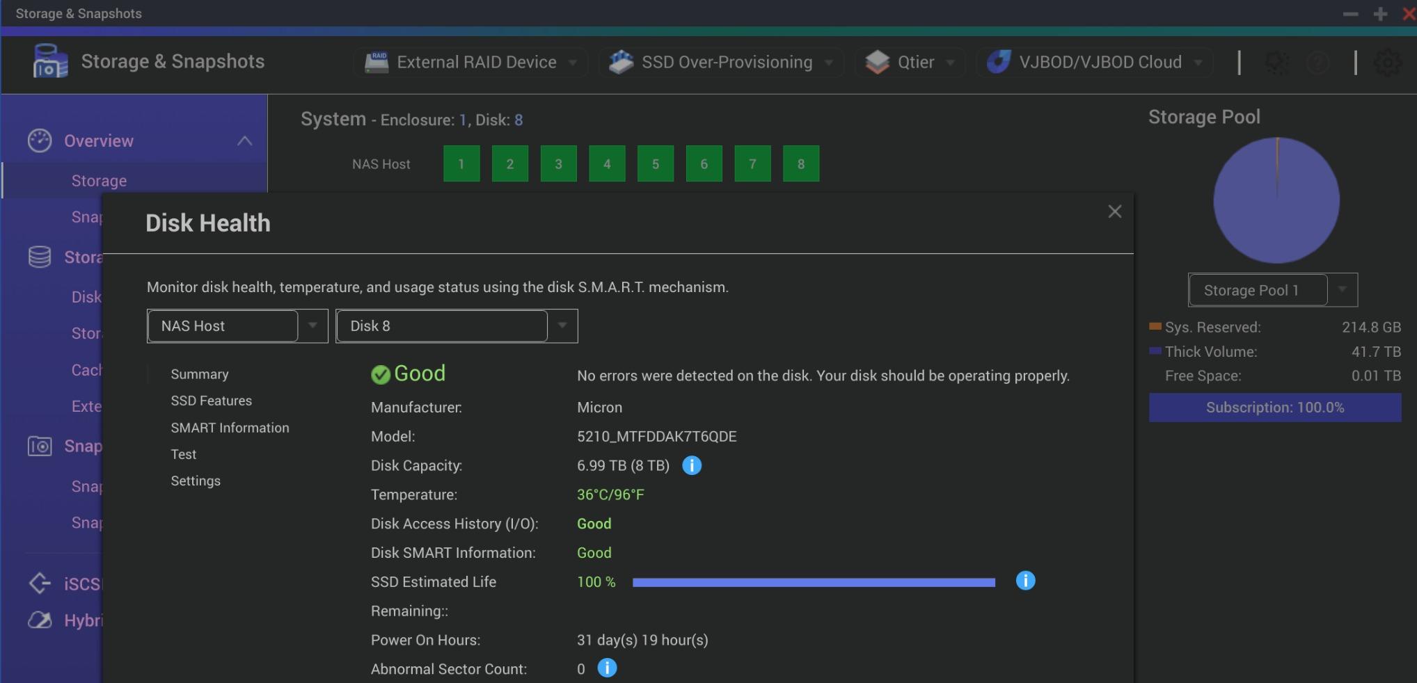 Micron 5210 Ion SSD | MTFDDAK7T6QDE | 7.68TB | Qlc | SATA 6GB/S | 2.5-Inch Enterprise Solid State Drive customer photo 1