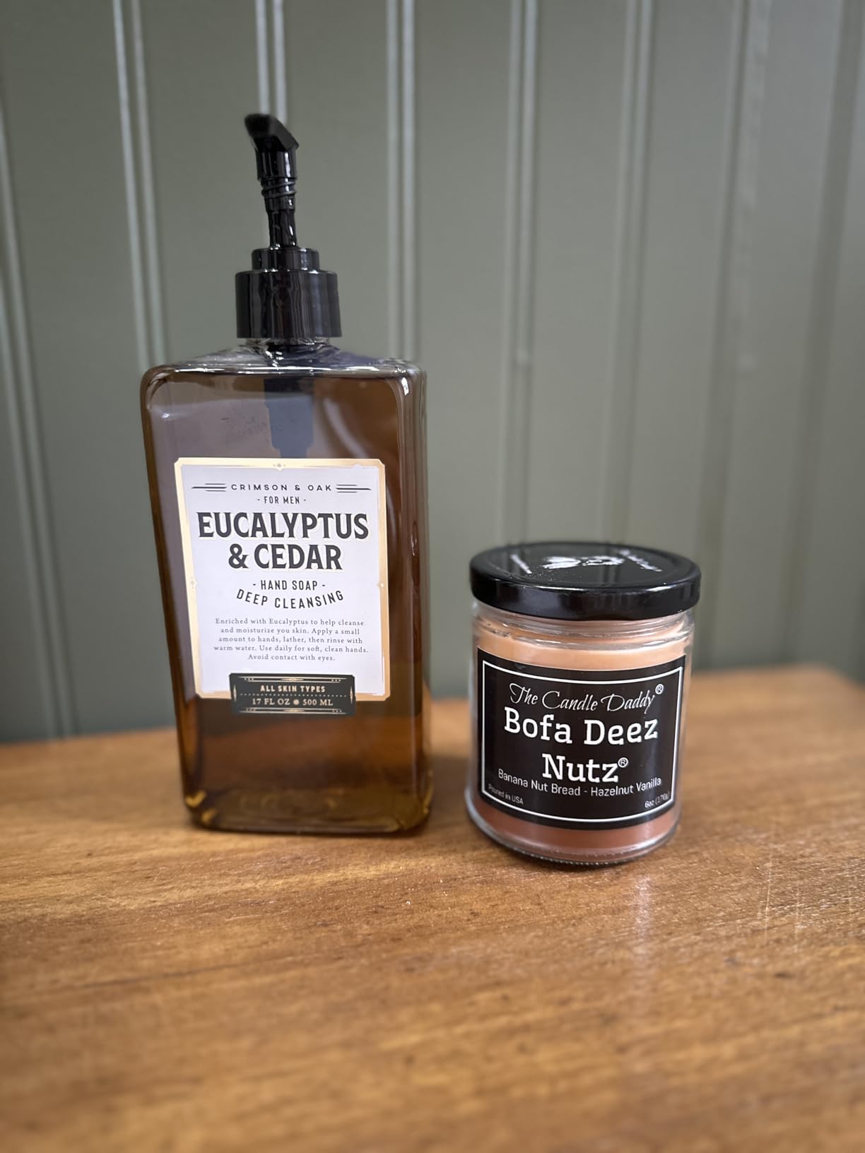 Bofa Deez Nutz Funny Scented Candle - Banana Nut Bread n Hazelnut Vanilla, 6 Ounce, 40 Hour Burn Time customer photo 2