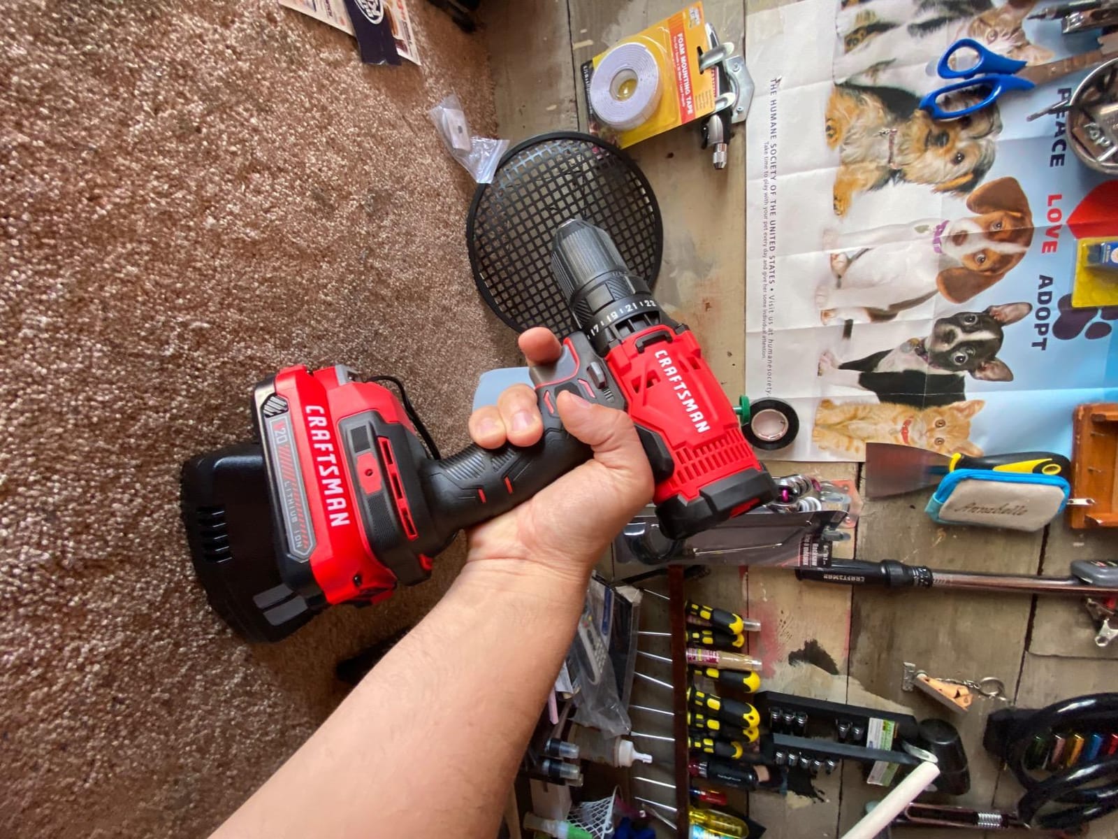 CRAFTSMAN V20 Cordless Drill/Driver Kit, 1/2 inch, Battery and Charger Included (CMCD700C1) customer photo 1
