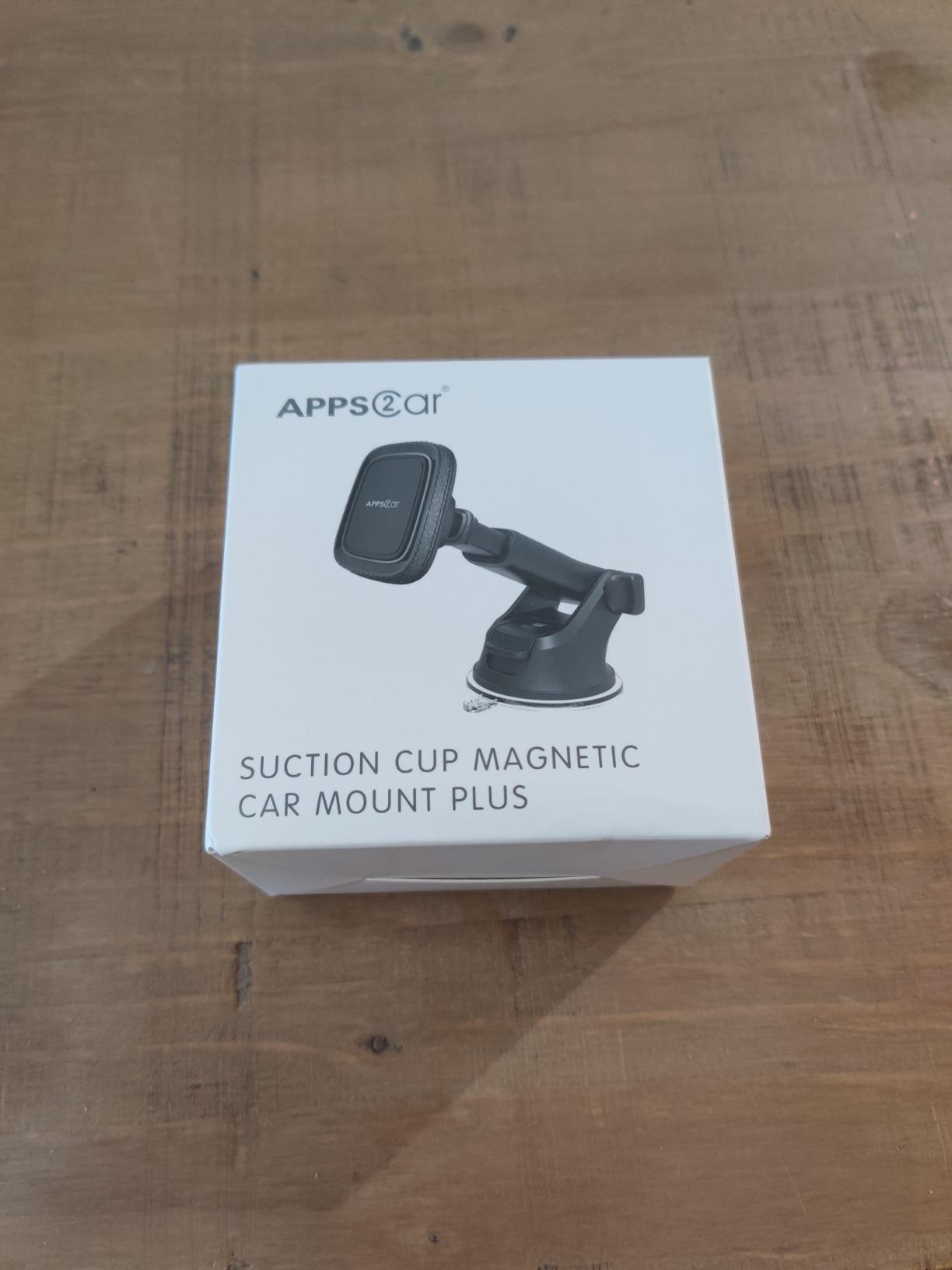 APPS2Car Magnetic Phone Mount for Car, Dashboard & Windshield Suction Cup Holder with Telescopic Arm, Requires Metal Plate for Proper Use, Fit for Android Smartphones(NOT for MagSafe) customer photo 1